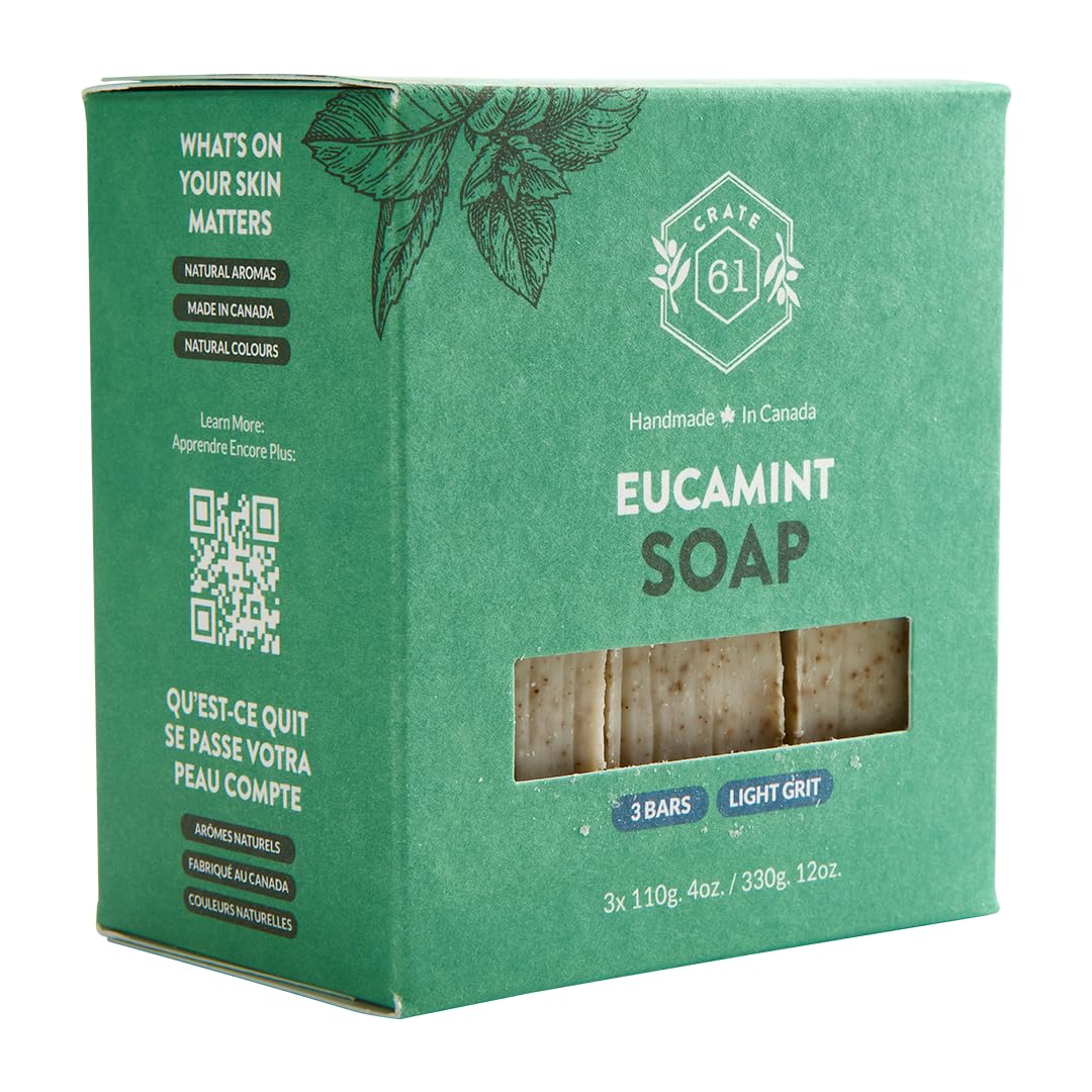 Détails des ingrédients du Savon Crate 61 Organics Eucamint