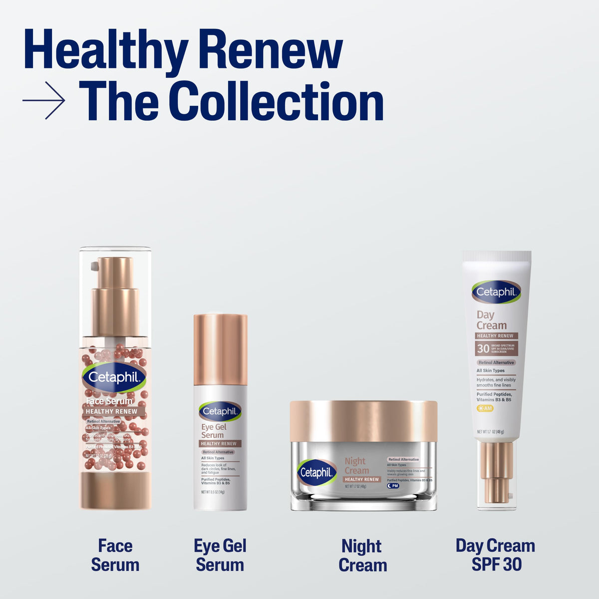 Détails des ingrédients du Sérum Gel Contour des Yeux Cetaphil