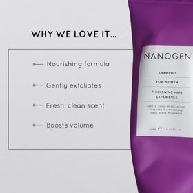 Détails des ingrédients du shampooing Nanogen