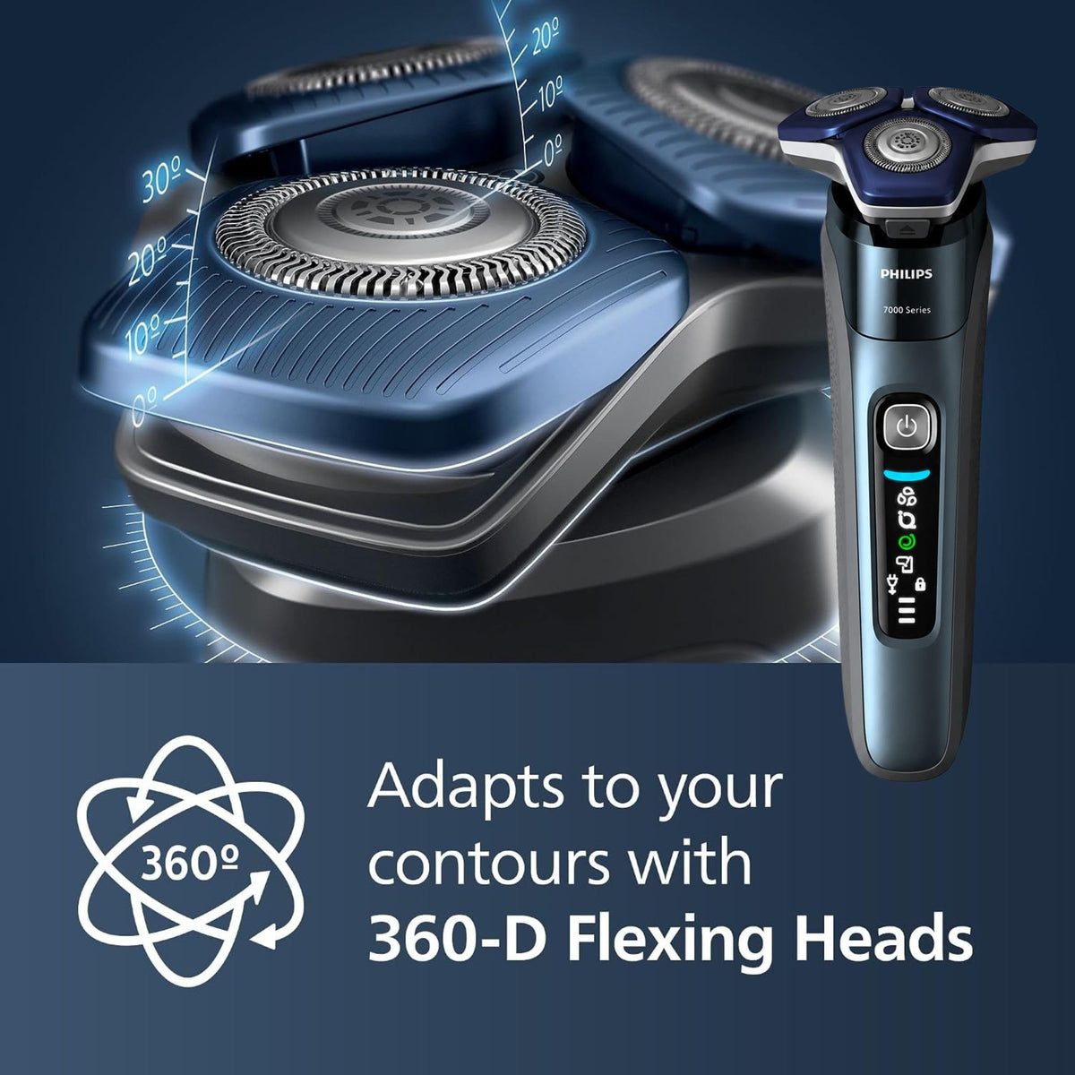 Détails des lames Dual SteelPrecision du rasoir PHILIPS