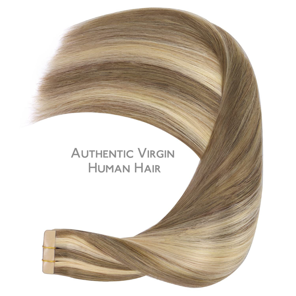 Détails des mèches blondes des extensions de cheveux Wennalife