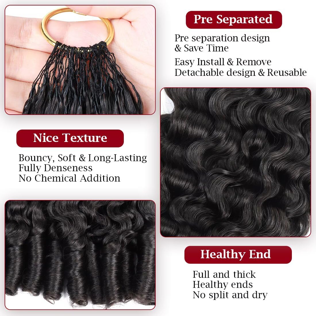 Détails des mèches de cheveux crochet Lolly Hair