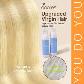 Détails des mèches en cheveux Remy des extensions DOORES