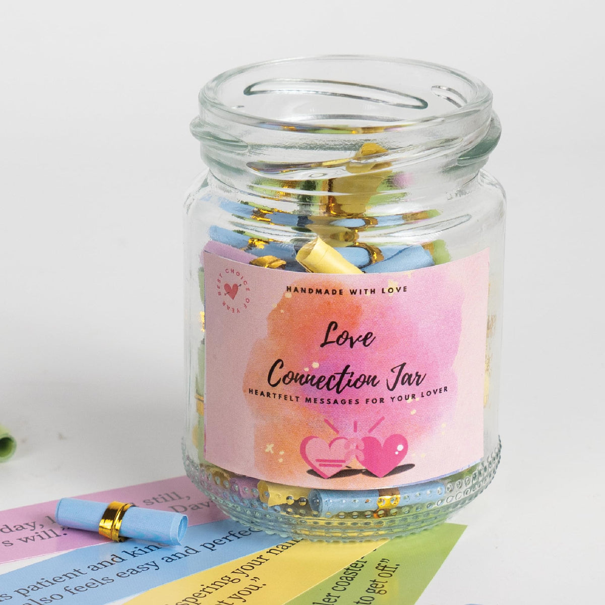 Détails des messages d'affirmation dans le pot