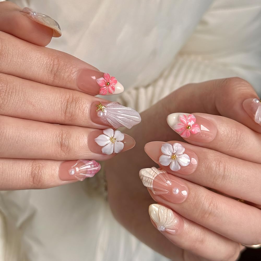 Détails des motifs uniques sur les faux ongles MAGLFELL