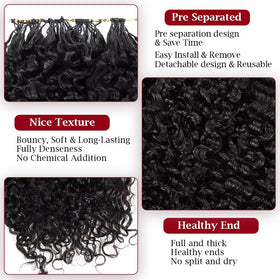 Détails des nœuds invisibles des extensions de cheveux LOLLY HAIR