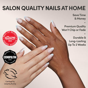 Détails des ongles press-on Cinnamoroll avec pointes françaises