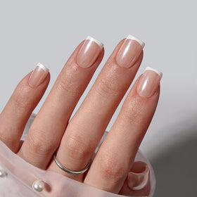 Détails des ongles pressés BTArtbox avec finition naturelle