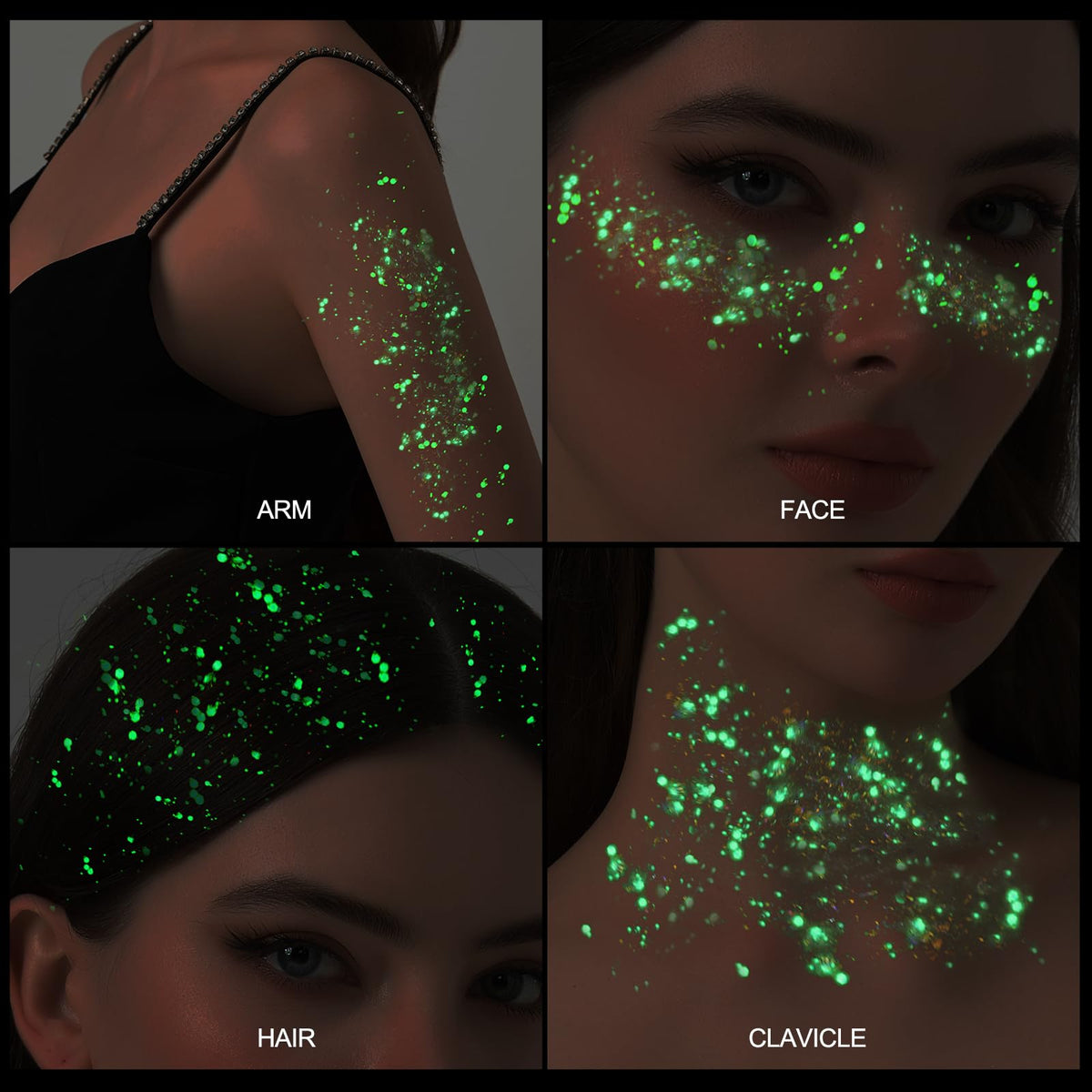 Détails des paillettes dans le gel pailleté Teenitor