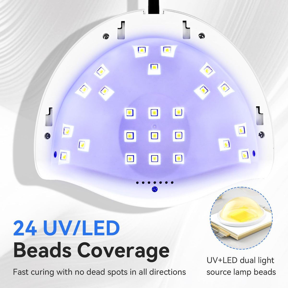 Détails des perles de la lampe à ongles UV LED JODSONE