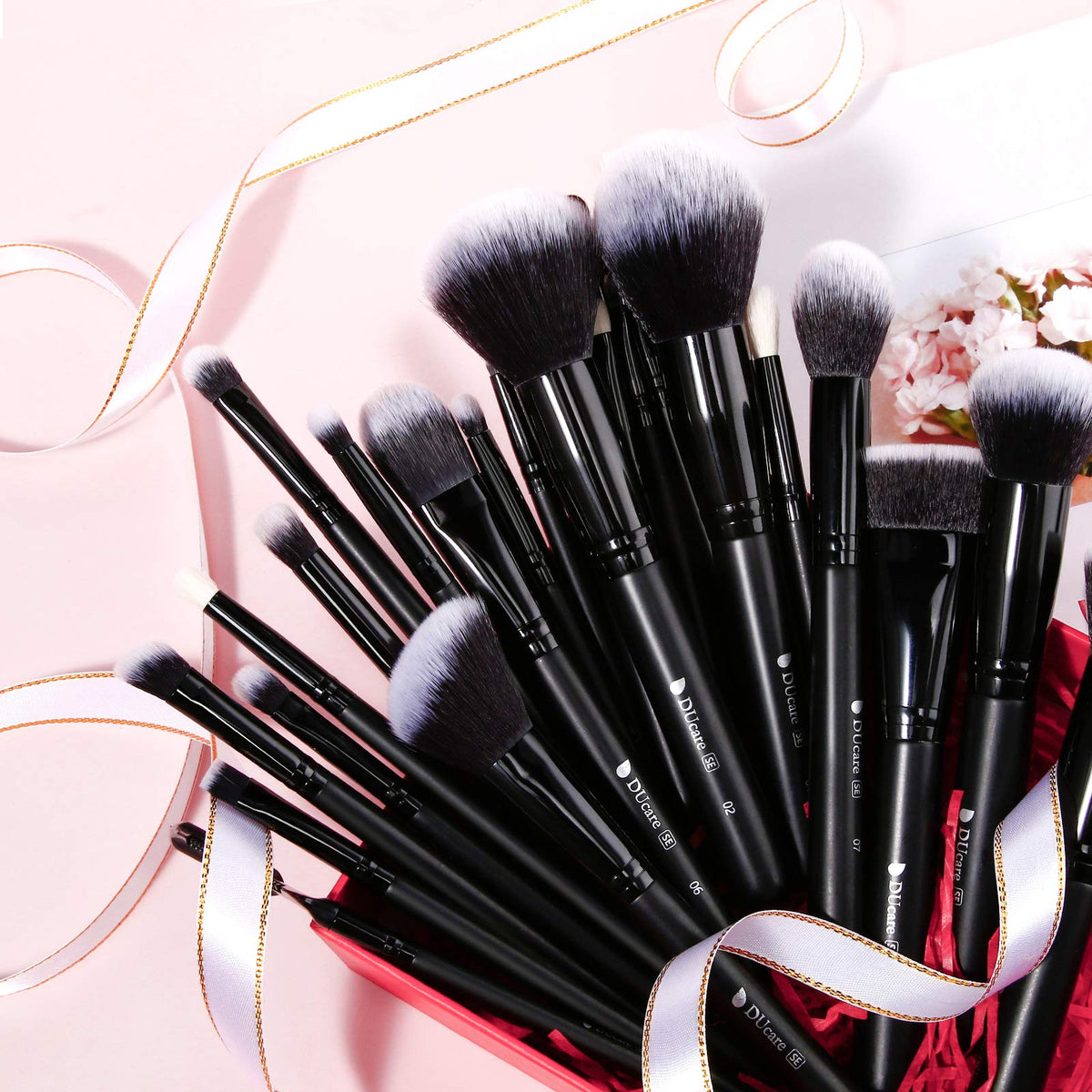 Détails des pinceaux pour les yeux de l'ensemble de DUcare