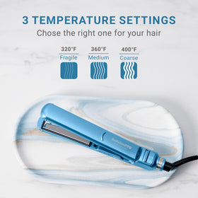 Détails des plaques du Fer à lisser BaBylissPRO Ultra-Fin 1"