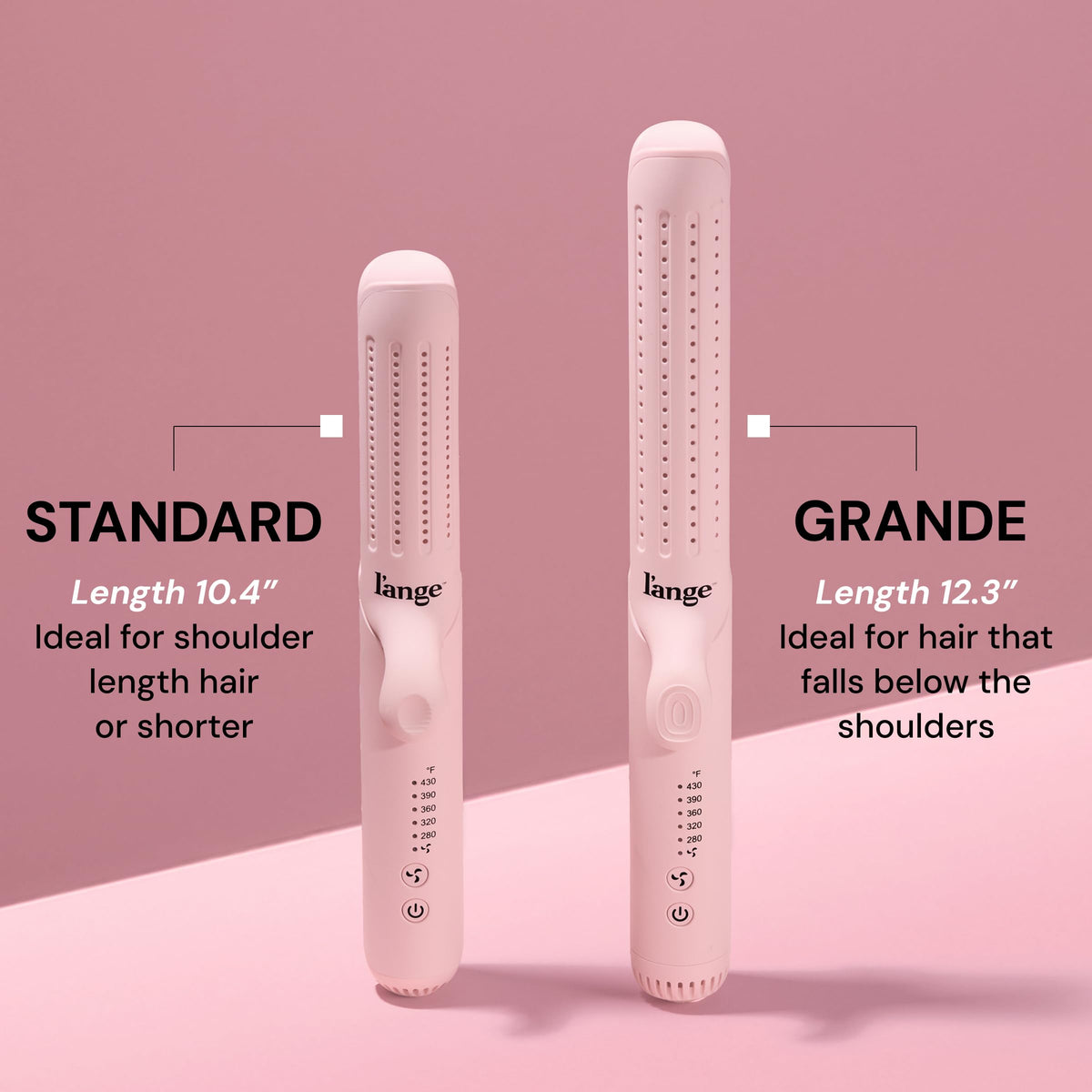 Détails des plaques en titane du styler L'ANGE HAIR