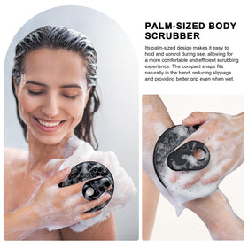 Détails des poils en silicone souples du gant de douche INNERNEED