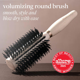 Détails des poils en soie de sanglier de la brosse EcoTools