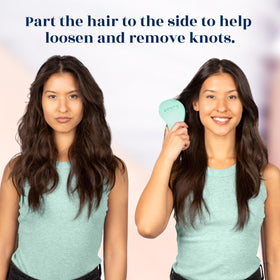 Détails des poils souples de la brosse Crave Naturals Biggie Glide Thru
