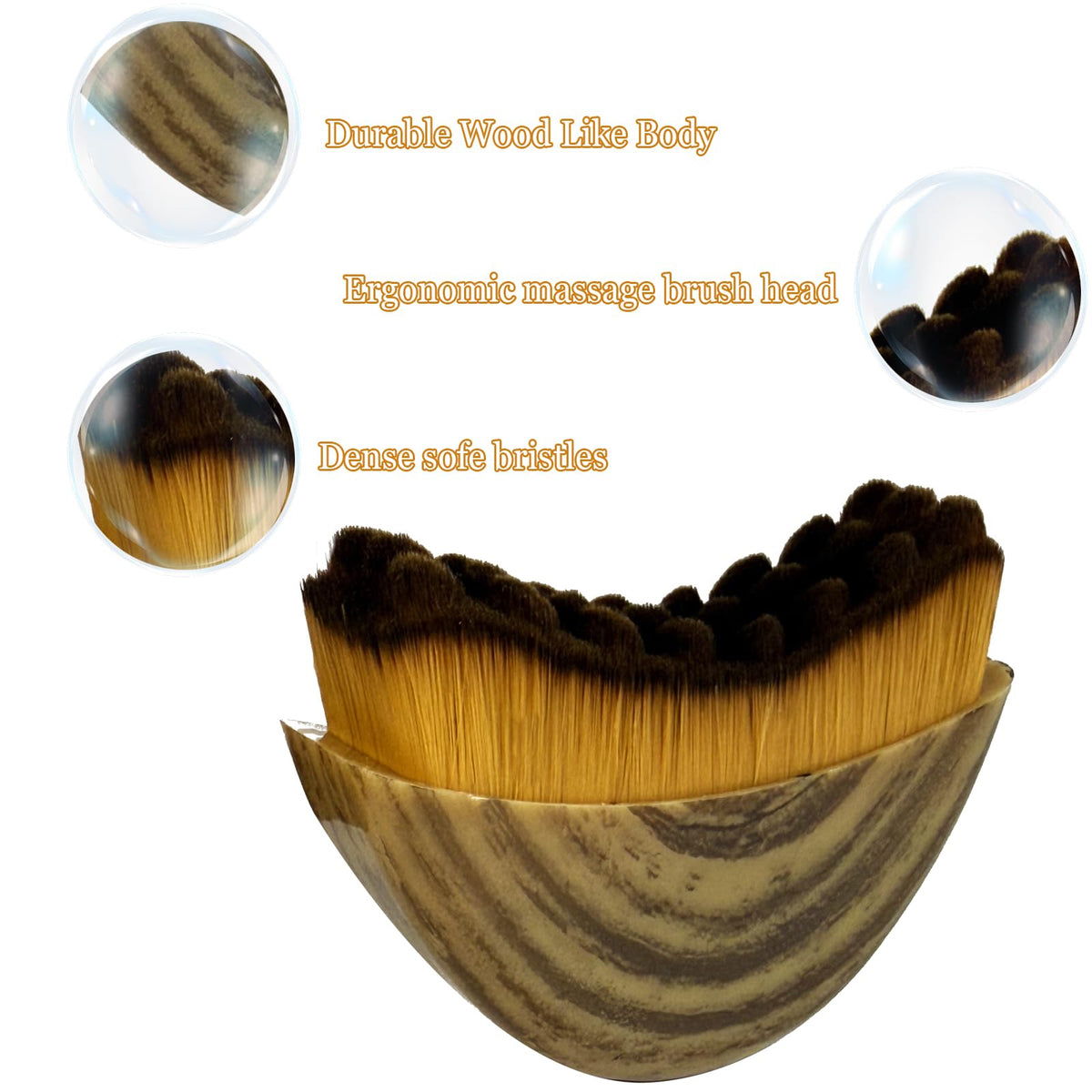 Détails des poils souples de la brosse VOUGH