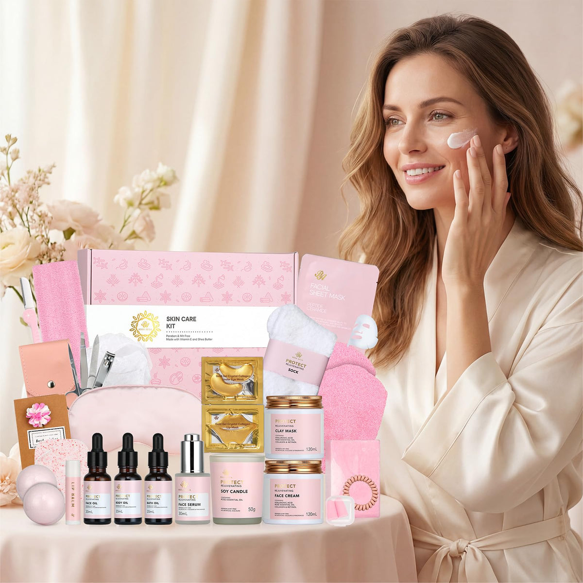 Détails des produits du coffret cadeau RA ROSA ACCA