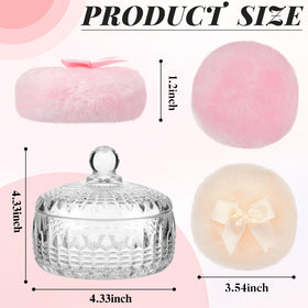 Détails des Puffs de Maquillage Tioncy avec Nœud