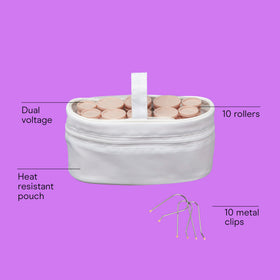 Détails des rouleaux chauffants Conair avec épingles métalliques
