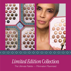 Détails des teintes marbrées de la palette LAURA GELLER