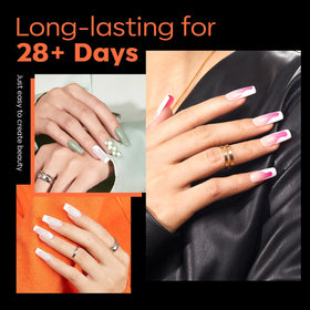 Détails des tips à ongles carrés modelones, taille et texture