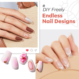 Détails des tips à ongles Modelones avec texture mat