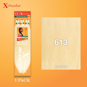Détails des tresses pré-étirées Sensationnel X-Pression 58in 613 blonde