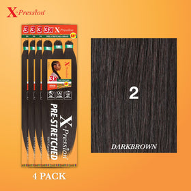 Détails des tresses préétirées Sensationnel X-Pression avec texture yaki