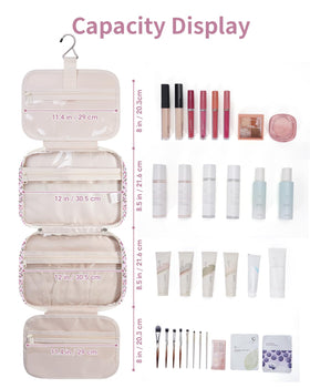 Détails des zips de la trousse de toilette Narwey