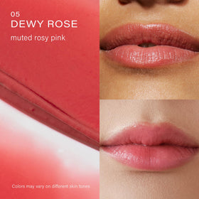 Détails du baume à lèvres Melixir Vegan #05 Dewy Rose