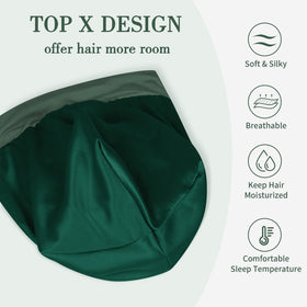 Détails du bonnet Fittia montrant la texture satinée