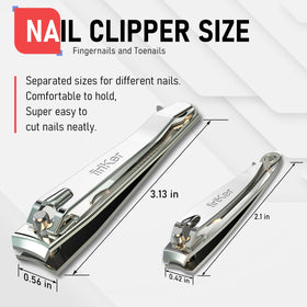 Détails du coupe-ongles firiKer en acier inoxydable