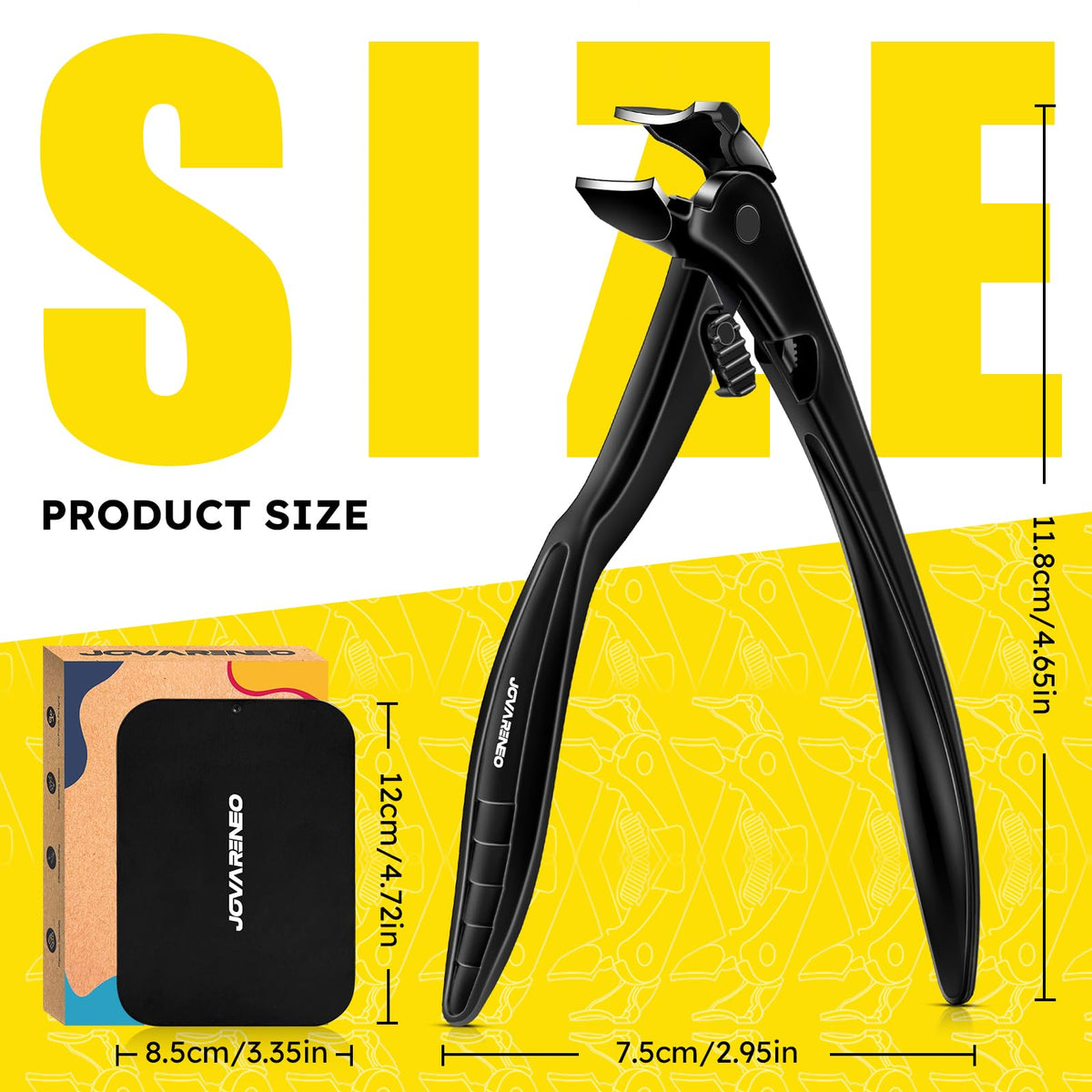 Détails du coupe-ongles Jovareneo avec coupe propre