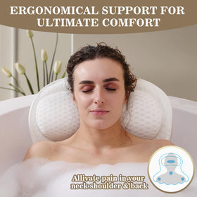 Détails du coussin de bain Binobella avec ventouses