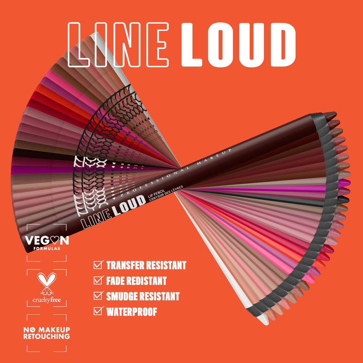 Détails du crayon à lèvres NYX Line Loud avec huile de jojoba