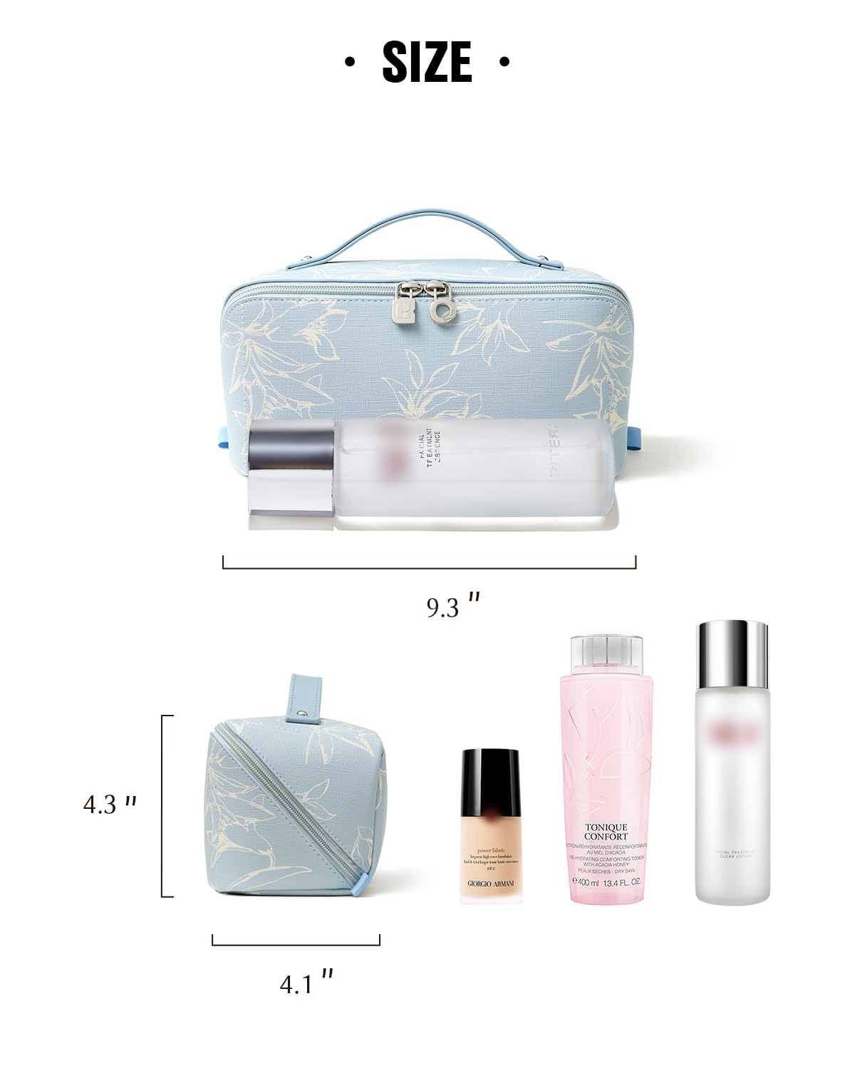 Détails du cuir PU imperméable de la trousse EACHY