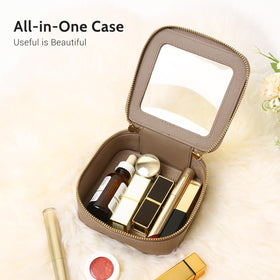 Détails du cuir PU saffiano de la trousse Aveniee