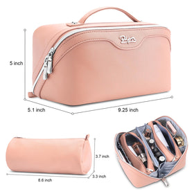 Détails du cuir vegan de la trousse de maquillage BOYATU