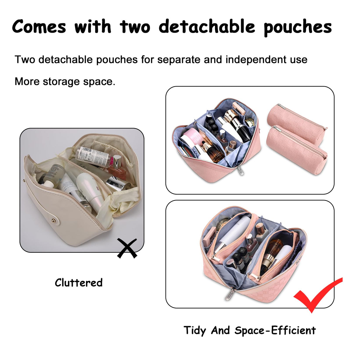 Détails du design à carreaux de la trousse BOYATU
