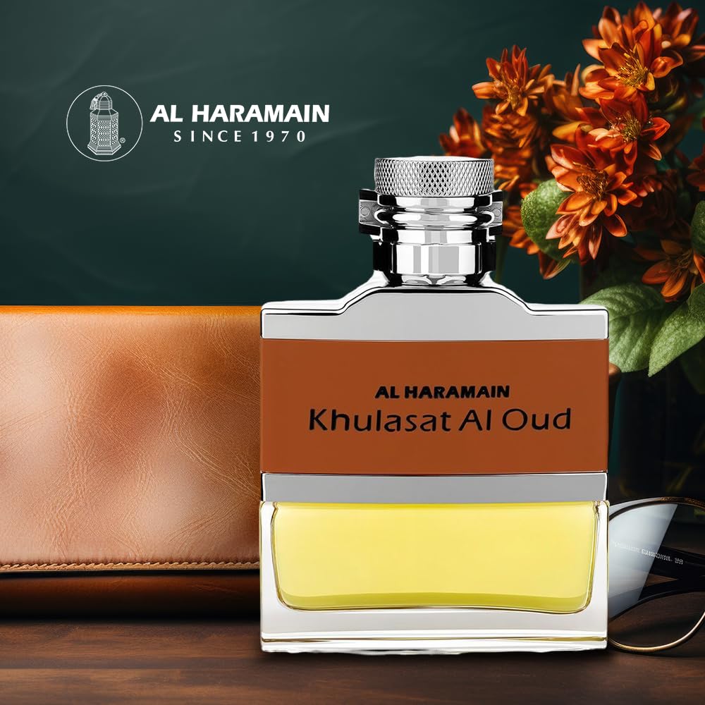 Détails du flacon d'Al Haramain Khulasat Al Oud