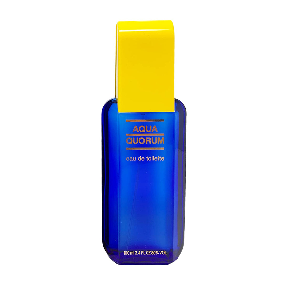 Détails du flacon d'eau de toilette Antonio Puig Aqua Quorum