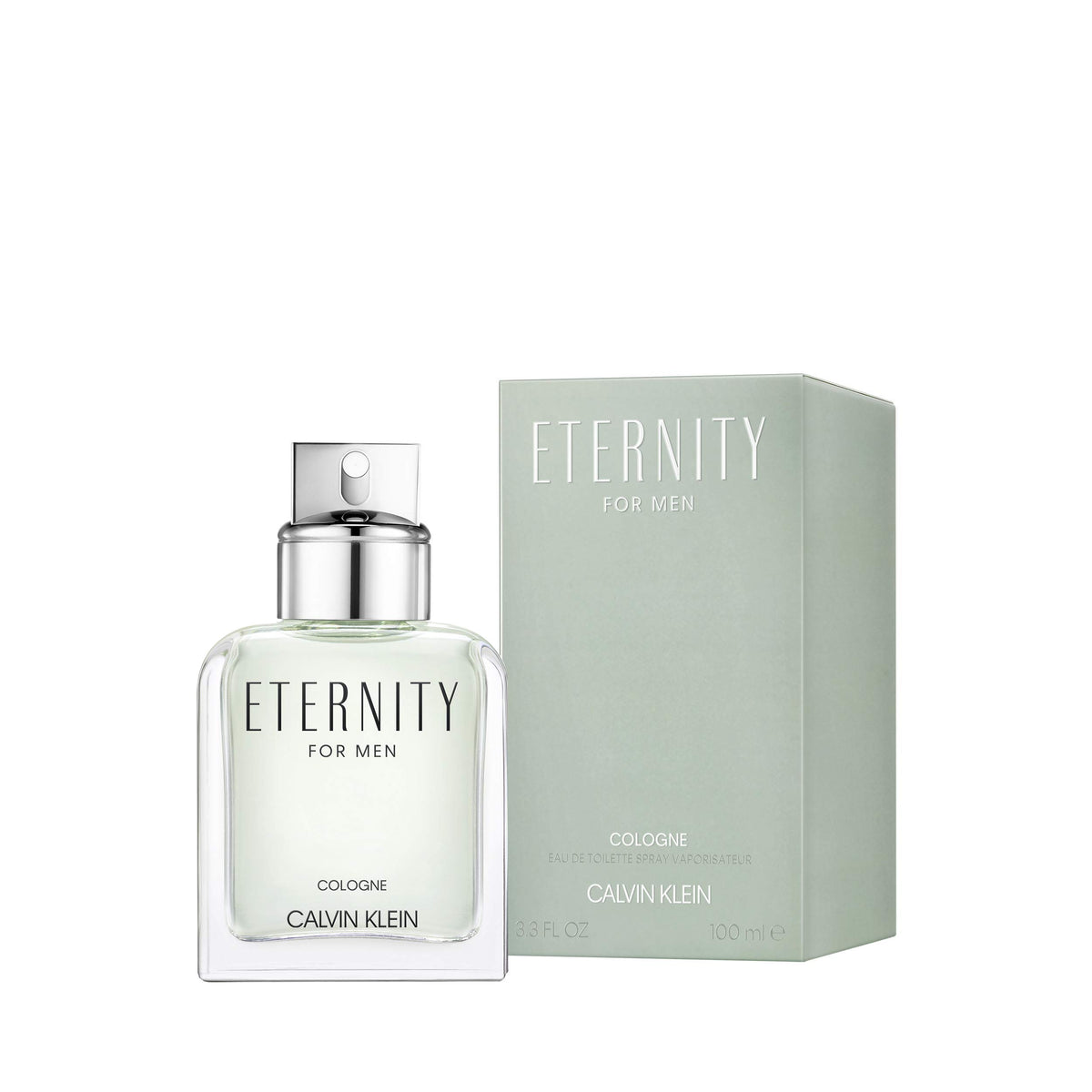 Détails du flacon de Calvin Klein Eternity Fresh avec bouchon