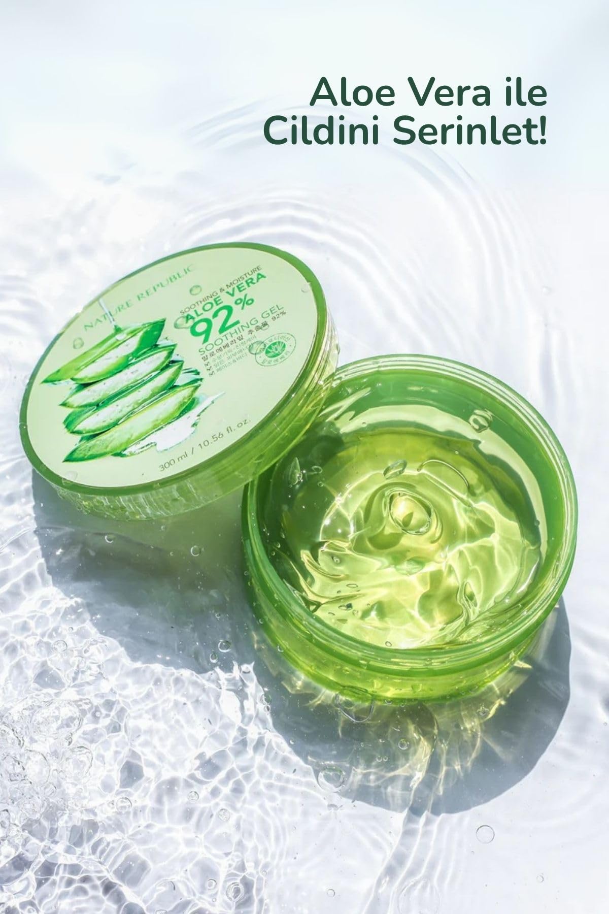 Détails du flacon de Gel d'Aloe Vera Nature Republic