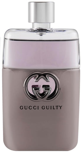 Détails du flacon de Gucci Guilty avec notes de parfum