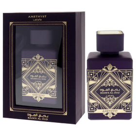 Détails du flacon de Lattafa Bade'e Al Oud Amethyst