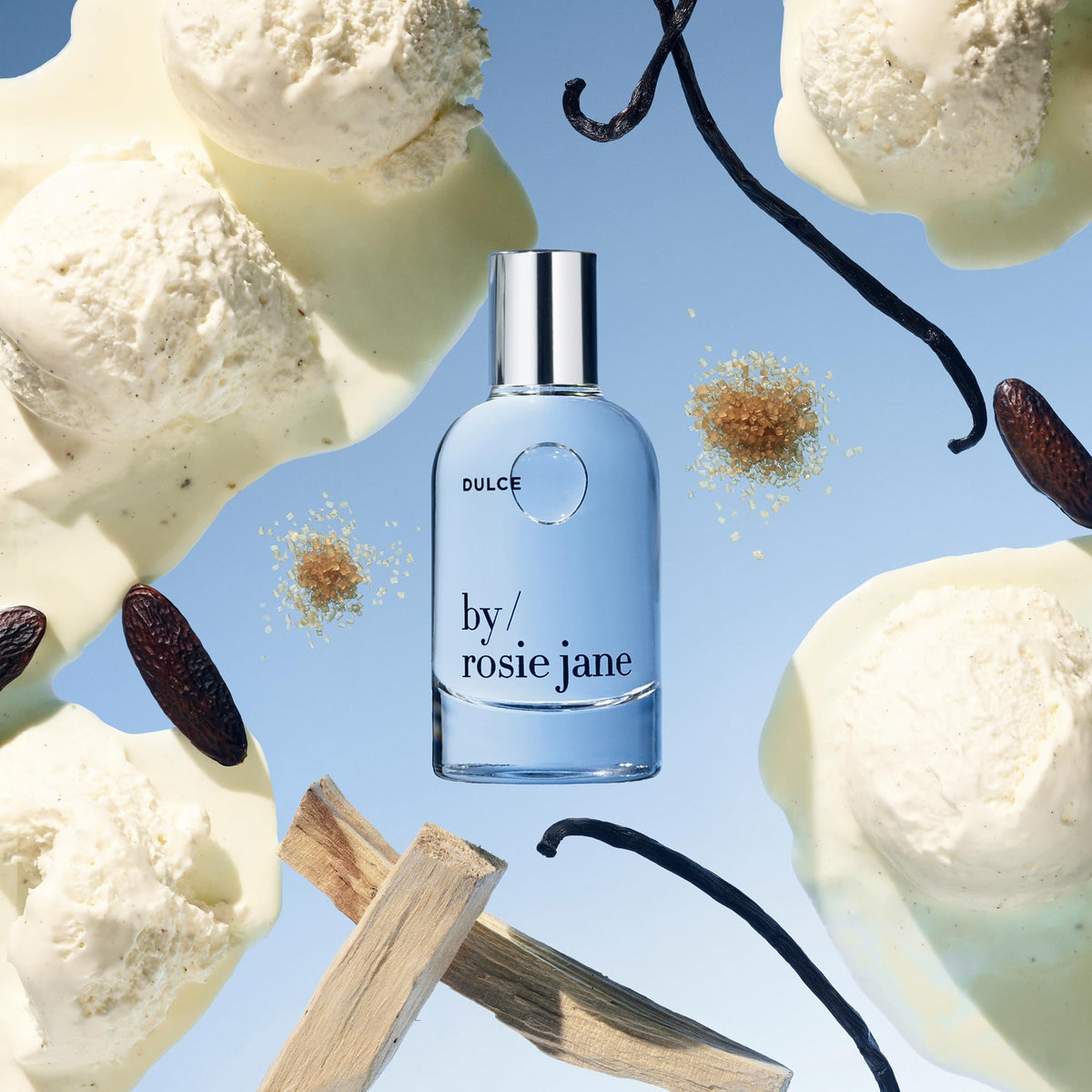 Détails du flacon de parfum By Rosie Jane Dulce