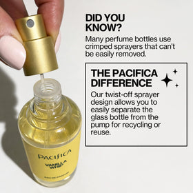 Détails du flacon de parfum Pacifica Silver Moon