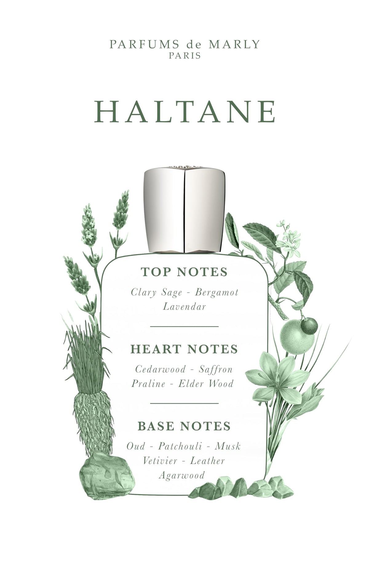 Détails du flacon de parfum PARFUMS DE MARLY Haltane