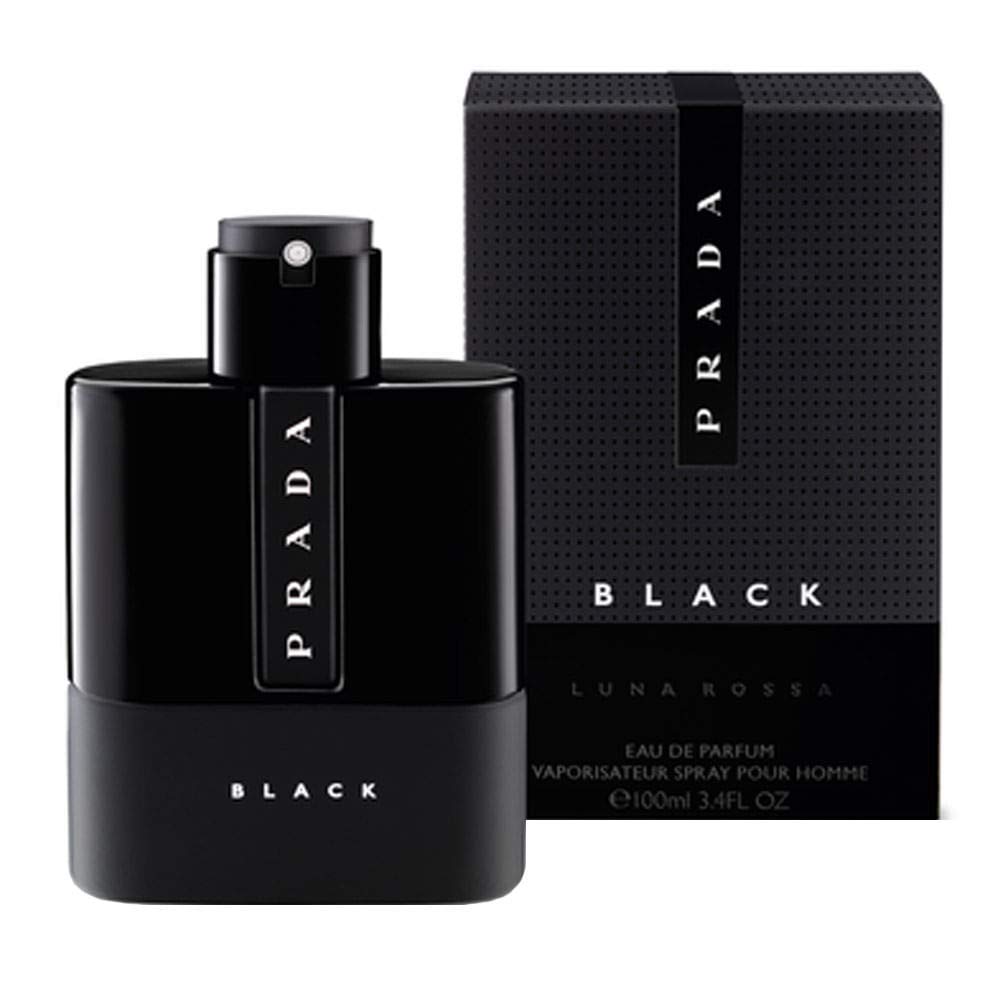 Détails du flacon de Prada Luna Rossa Black 100 ml